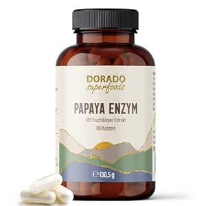 Dorado Superfoods Papaya Enzym Kapseln 180 Stück