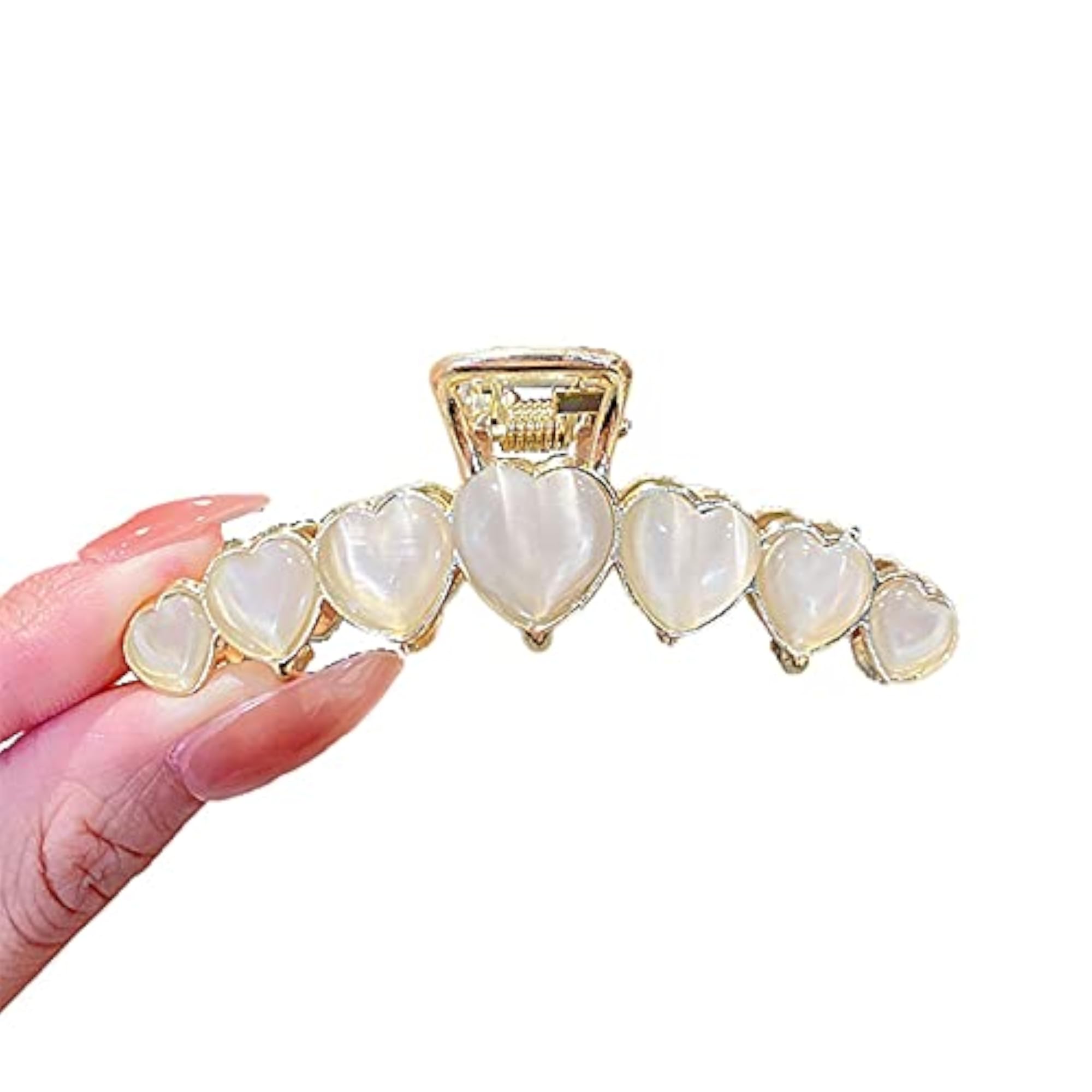Metal Strong Hold Nonslip Hair Claw Clip, Vintage Elegant Design