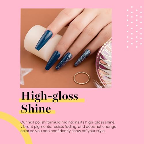 Image of Beetles Dark Teal Gel Nail Polish, 15ml Aegean Dark Jewel Tone Deep Teal Gel Polish Art Manicure Salon DIY Decoration at Home Soak Off UV Lamp Cured