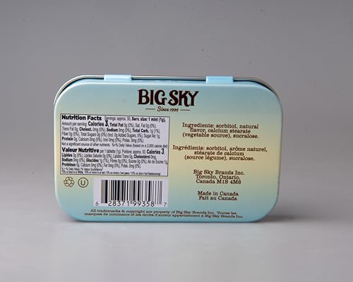 Big Sky Sugar Free Mints - Marshmallow - 50 Count Tin (Pack of 6) | Kosher Certified, Vegan Candy | Aspartame & Gluten Free | Sweet Sugar Free Marshmallow Candy Mints for Travel & Sharing