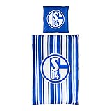 100% Baumwolle Schalke 04 Bettwäsche Streifen