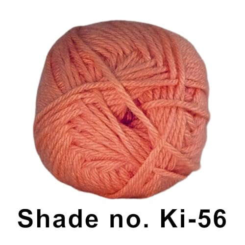 Image of VCR Orange Red Yarn, 100 Grams Hank, 190 Meters Length, Acrylic Ball for Crochet and Knitting, Soft Crosia Threads, Pack of 1 Yarn, Suitable for DIY Crafts