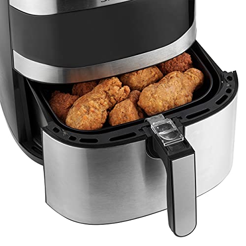 Salter EK4628 XXL 8L Air Fryer - Hot Air Circulation, Oil Free, Removable Non-Stick Basket, Easy Clean, LCD Digital Touch Display, 60-Minute Timer, Family Size, Healthy Cooking, 8 Presets, 1800W - Image 9