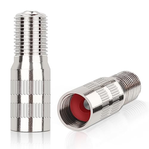 Yeepeo 2 Stück Ventilverlängerung Autoventil 27mm Ventilverlängerungen Adapter Kupfer Autoventil Verlängerung Gerade Autoventil Ventil Verlängerung Adapte für Scooter Auto PKW