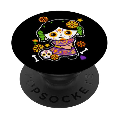 Latina Muñeca María Catrina Mexicana Chingona Cabrona Latinx PopSockets PopGrip Adhesivo