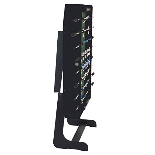 Mendler Tischkicker London, Kicker Kickertisch Tischfussball, klappbar 84x121x105 - schwarz