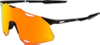 100% Hypercraft Sport Performance Sunglasses - Sport and Cycling Eyewear (Matte Black - HiPER Red Multilayer Mirror Lens)
