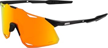 100&percnt; Hypercraft Sport Performance Sunglasses - Sport and Cycling Eyewear &lpar;Matte Black - HiPER Red Multilayer Mirror Lens&rpar;