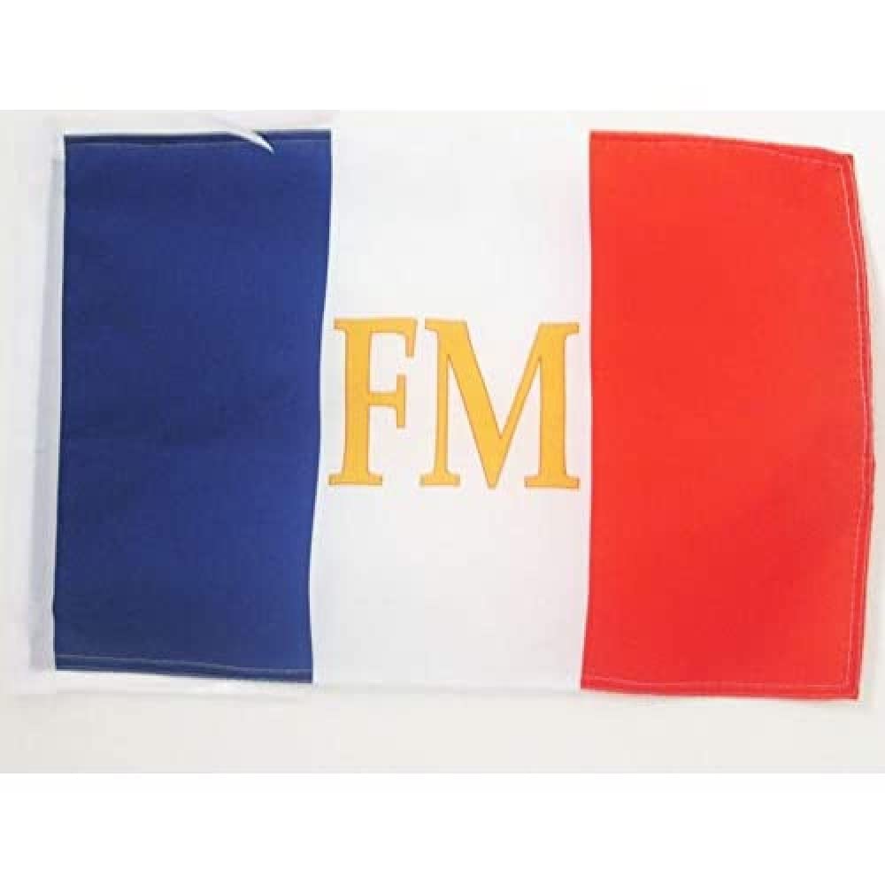 AZ FLAG - France Mitterrand Flag - 18'' x 12'' - 100% Polyester French Small Banner with Two Cords - Fade Resistant - Vivid Colors - 18x12 in - 45x30 Cm โ image 1