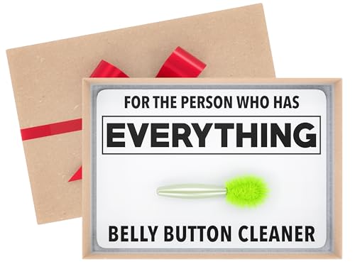 Jergrim Funny Gifts Belly Button Lint Brush, Christmas Gag Gifts for Adults, Men, Women,...