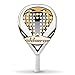 Akkeron Pala de padel Cobra R X9 funda incluída | blacon y amarillo | puente abierto | antivibración