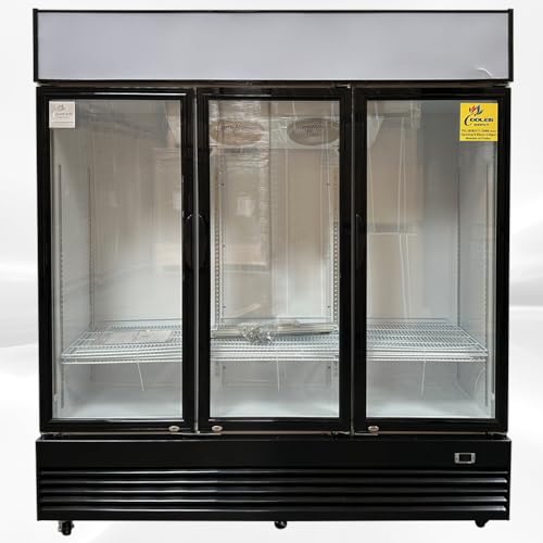 Cooler Depot GN3 Commercial Refrigerator Glass 3-Door Swing Nsf Merchandiser Beverage Display Cooler Beverage Drink Cooler thumb #5