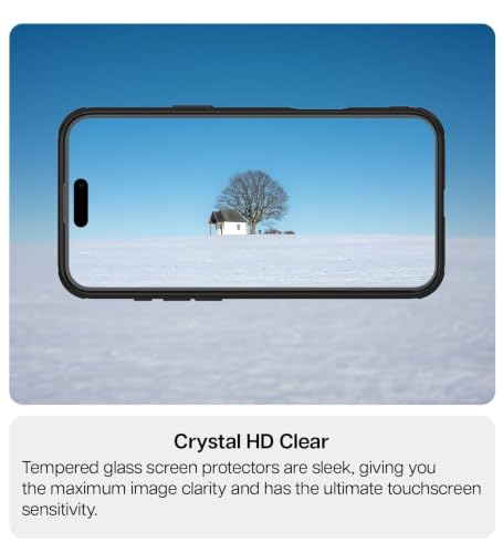 Image of KAPAVER GT EasyDo Clear Tempered Glass Screen Protector for iPhone 16 with Applicator (2Pack)