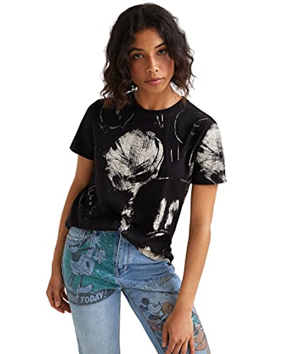 Desigual TS_Mickey T-Shirt, Noir, XX-Large Femme
