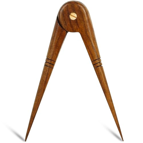 Juego masónico de cuadrante y compás de madera de 6.5 pulgadas miniatura 4