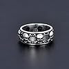 925 Sterling Silver Gothic Skull Ring Skeleton Vintage Retro Goth Cool Punk Biker Ring Fashion Jewelry Gift for Men Women-US10 #4