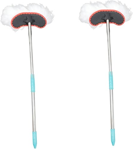 SOLUSTRE 2 unids trapeador telescópico sistema de limpieza de piso fregona microfibra limpieza coche fregona coche limpieza coche cepillo cepillo