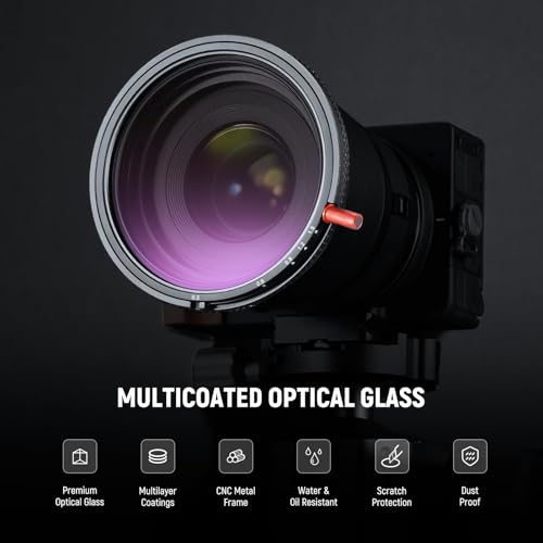Image of NEEWER 67mm 3 in 1 Variable ND + CPL + Black Diffusion 1 /4 Filter for Mist Cinematic Effect, Camera Lens Neutral Density Circular Polarizing Multicoated HD Filter with Storage Case