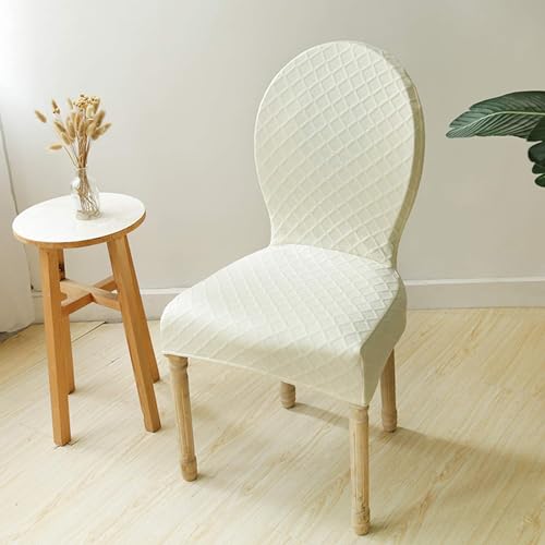 Housse de chaise de forme spéciale, housse de chaise d'une seule pièce entièrement enveloppée, housse de chaise épaisse ovale décorative