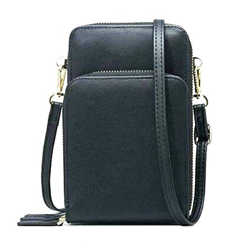 JeromKewin Leder Umhängetasche Handy Schultertasche Cover