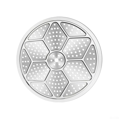 Jotekonoby Bandeja de vapor redonda de acero inoxidable 304 para olla a presión, tamaño ajustable, placa de vapor resistente al calor, inserto de cocción uniforme (31 cm)