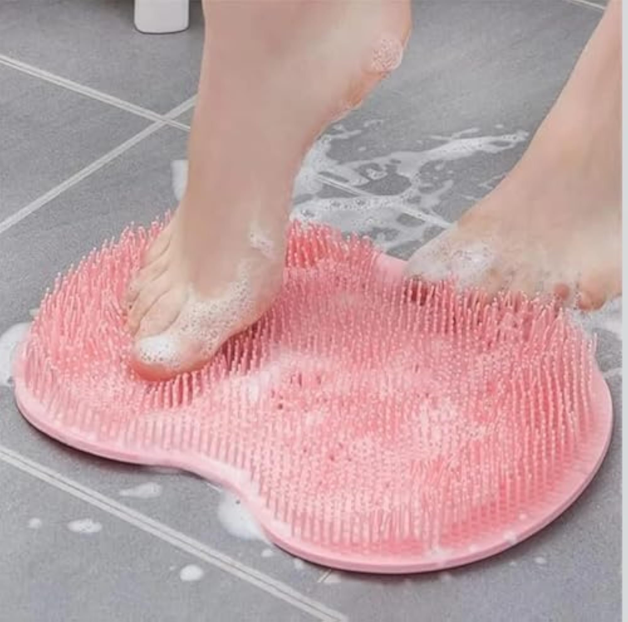 Silicone Foot Scrubber Mat for Shower with Suction Cups