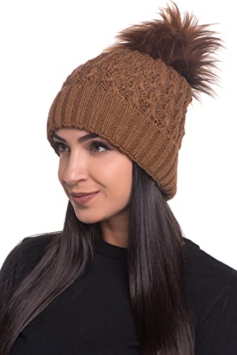 Touca Gorro Proteção Para o Inverno Gorro Quente e Confortável (Caramelo)