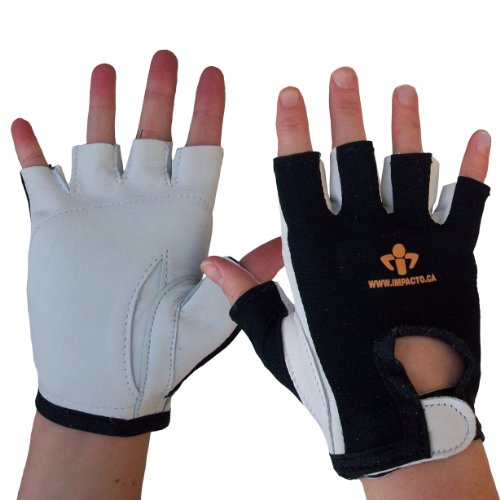 Impacto 40130110020 Anti-Vibration Glove, Black/White