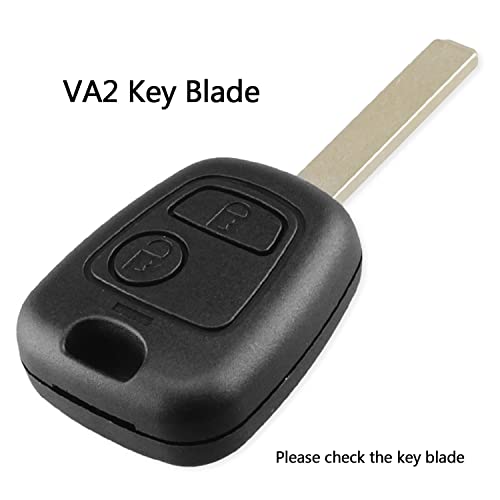 HooRLZ Peugeot Key Fob Replacement Compatible with Peugeot 107 207 306 307 406 407 Citroen C1 C2 C3 C5 C6 Remote Car Key Case Cover - Image 4