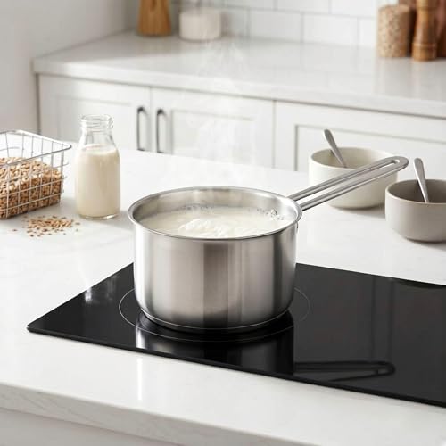 Poêle antiadhésive casserole 1L pour plaque de cuisson électrique et induction