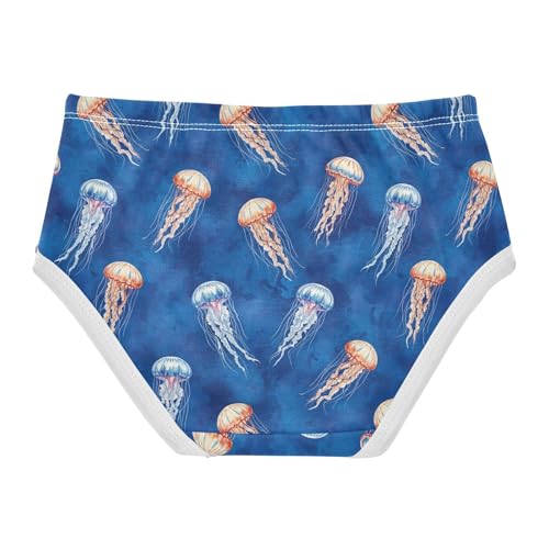 Joisal Jellyfish Tentacles Blue Girls Underwear Toddlers 2t Cotton Cute Panties Girl Designer Briefs Girls Undies2