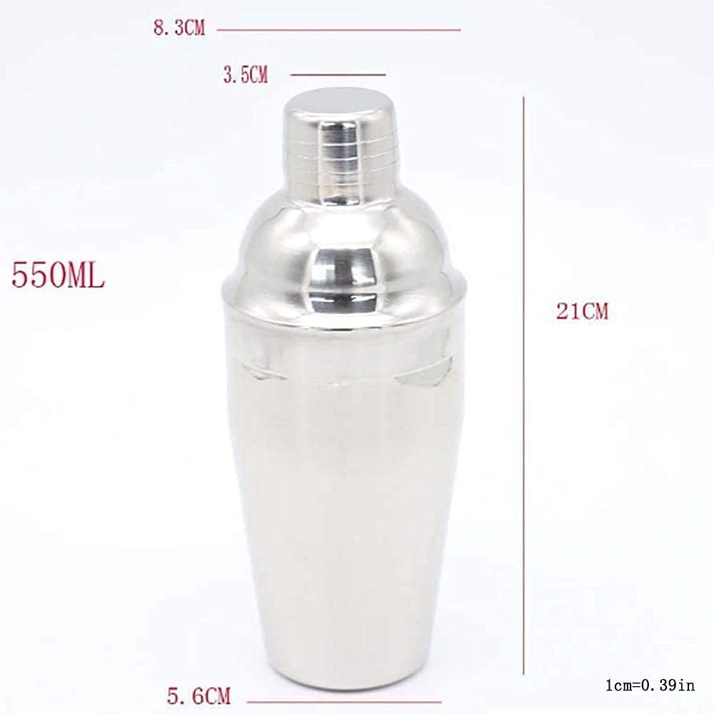 Set di shaker for cocktail, kit da barista, set da bar con supporto in bambù, strumenti for barman da 7 pezzi, shaker for Martini professionale in acciaio inossidabile da 18 once for famiglia/b
