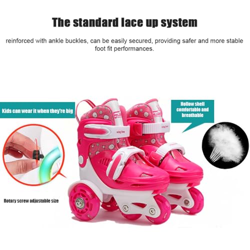 Patines para niños con casco y coderas para aprender a patinar sin miedo 8