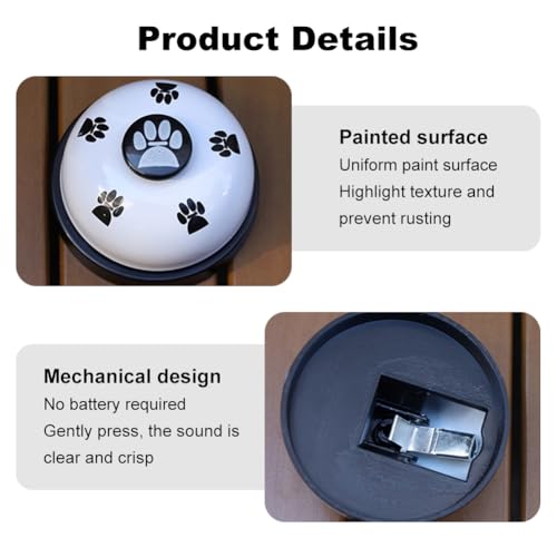 Trainingsglocken für Haustiere,Hund Türklingel,Türklingeln für Töpfchenkommunikation,Hundeglocke mit Pfotenabdruck Button,Katzenklingel Hundeklingel für Haustiere Töpfchentraining Kommunikationsgerät