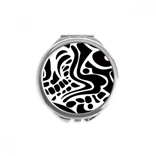 Miroir rond maquillage nomade fresque égypte pour retouches sac à main