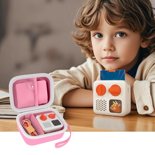 Image of Case Compatible with Yoto Mini (2024 Edition) Kids Screen-Free Bluetooth Audio Player & Card Storage Holder for up to 24 Cards - Pink