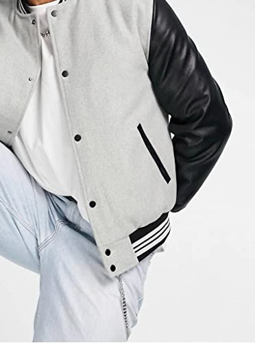 Image of BE SAVAGE Men's Regular Bomber Varsity Jacket