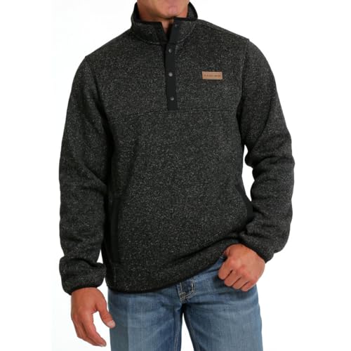 Cinch Men's 1/4 Snap Pullover Charcoal