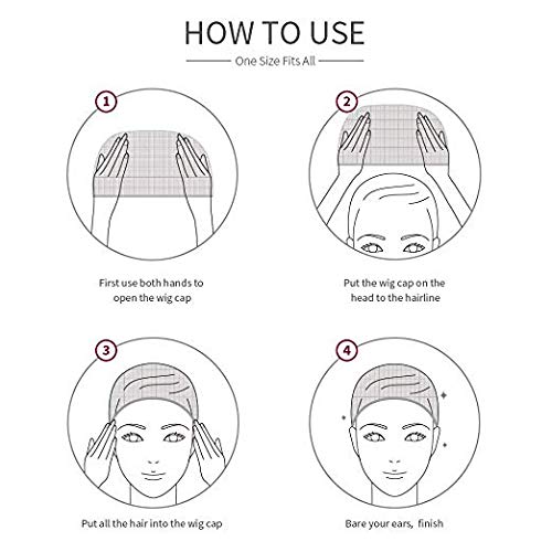 Teenitor 20 Pack Brown Stocking Cap Stretchy Nylon Wig Caps, Skin Tone Stocking Cap Wig Caps Application for Women Men-Brown