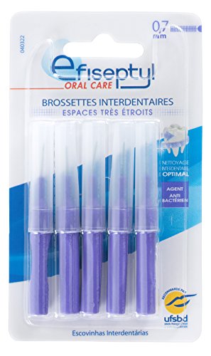 Efiseptyl 5 Brossettes Interdentaires Cylindriques 0,7 mm Cover