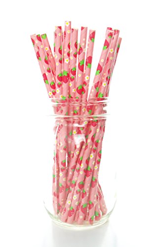 Pitillos de Papel Food With Fashion Fresa 25 Unidades miniatura 2