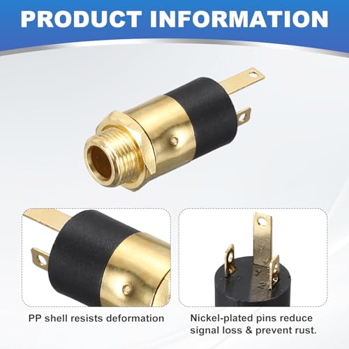 Conector TRS 3.5 mm soluciona cortes de audio en jack de auriculares para paneles PCB con tuerca 4