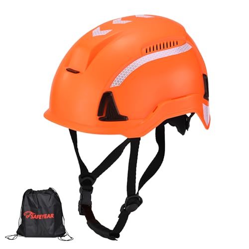 Casco de seguridad tipo 2 EN397/EN12492 SAFEYEAR con botón giratorio de 53 a 64 cm