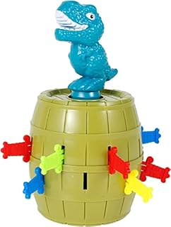 Caffney Pop Up Dinosaur Toys Dinosaur Barrel Toys Novelty Toy Tricky Spoof Game Fun Children Action Board Game Reusable Random Puzzle Game for Kids Party Over 3 Years Old