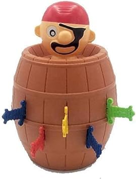 Jumping Pirate, ¿Quién Puede vencer al Pirata? Juego de Mesa. Barril Pirata y dagas. ¿Eres el Campeón Pirata?