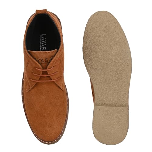 Image of layasa Boot For Men | Synthetic Leather Suede Men Boot | Boot | Comfort Material Suede Casual Men Boot