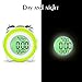 Awakelion Digital Alarm Clock with Nightlight,2 Alarms,Optional Weekday Mode, Snooze Fuction,Super Loud for Kids & Heavy Sleepers（Green+White）