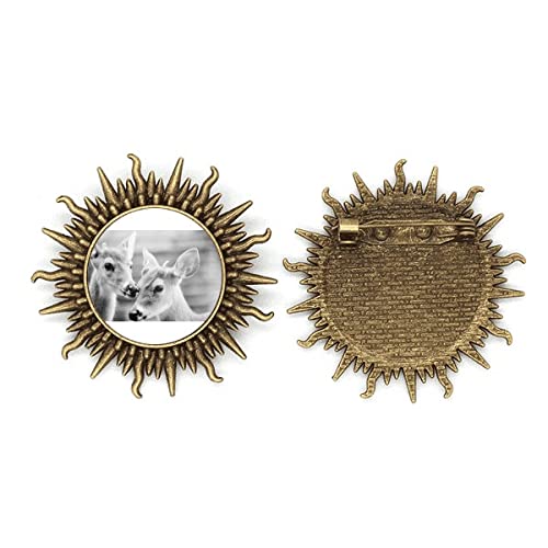 Broche en métal cerf idée cadeau originale pour les fêtes