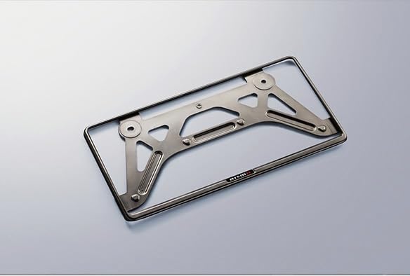 日産コレクション ナンバープレートリム マットダーククローム 