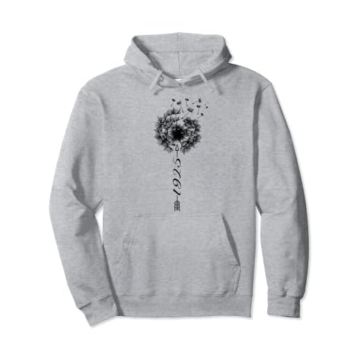 Solo cumpleaños 1925 Regalo de diente flower león Dandelion Sudadera con Capucha